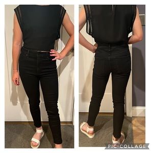 Abercrombie & Fitch black denim Simone High Rise Super Skinny Jean, size 27/4s